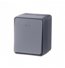 AtlasDesign Profi54 Антрацит О/У Выключатель 1-клавишный с подсветкой 10 АХ    ATN544013  SE