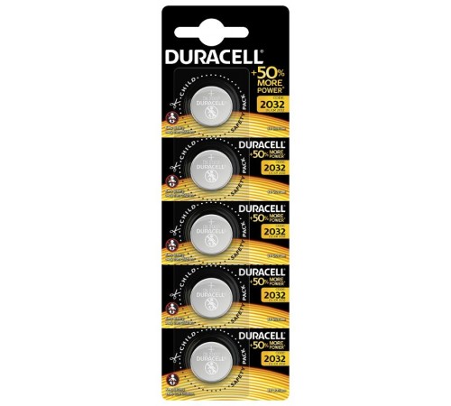 Батарейки Duracell DL/CR2032 5х1  Б0035495  Duracell