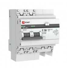 Выключатель автоматический дифференциального тока АД-2 2п 50А C 30мА тип AC (4 мод.) PROxima (электронный)  DA2-50-30-pro  EKF