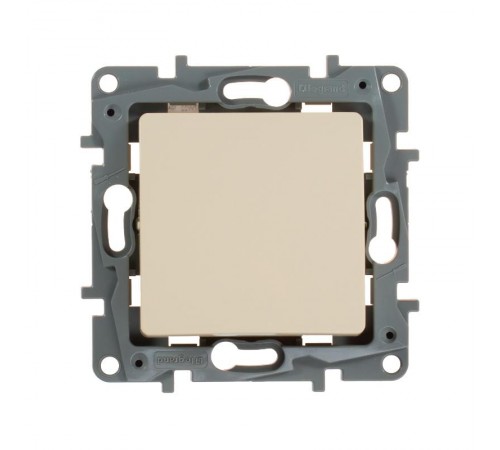 Etika Слоновая кость Выключатель 1-клавишный 10А, винтовые клеммы  672301  Legrand