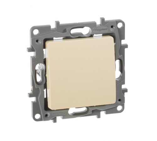 Etika Слоновая кость Выключатель 1-клавишный 10А, винтовые клеммы  672301  Legrand