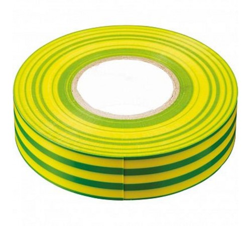 Изоляционная лента 0,13*15 мм. 20 м. желто-зеленая  32832  STEKKER