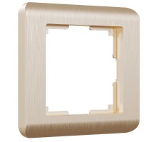 Рамка из поликарбоната на 1 пост Stream шампань W0012111 a051284 Werkel