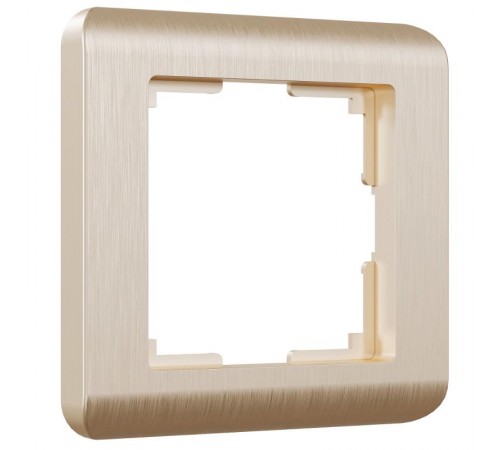 Рамка из поликарбоната на 1 пост Stream шампань W0012111 a051284 Werkel