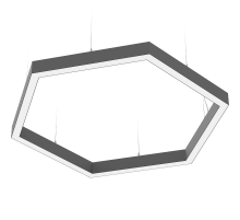 Светильник светодиодный PROFILE 30L HEXA/P (1110) 840 BK  1248022840  Световые Технологии