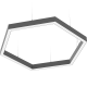 Светильник светодиодный PROFILE 30L HEXA/P (1110) 840 BK  1248022840  Световые Технологии
