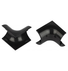 Внутренний угол  IC-KK-30-13-GR для полукруглого кабель-канала графит 30х13мм 2шт/комплект  Б0064926  ЭРА