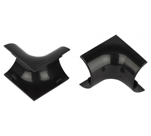 Внутренний угол  IC-KK-30-13-GR для полукруглого кабель-канала графит 30х13мм 2шт/комплект  Б0064926  ЭРА