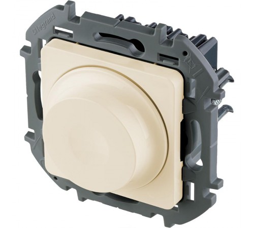 Inspiria Слоновая кость Диммер (светорегулятор) поворотный 300Вт без нейтрали С/У без рамки  673791  Legrand