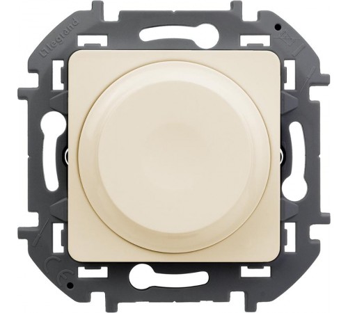 Inspiria Слоновая кость Диммер (светорегулятор) поворотный 300Вт без нейтрали С/У без рамки  673791  Legrand