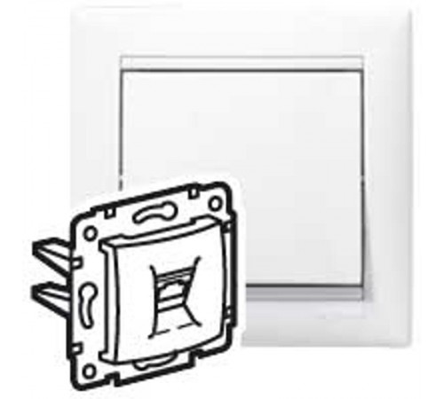 Valena Белый Розетка телефонная RJ11  694274  Legrand