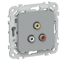 FLITE Розетка RCA РАрса-ФлС серый  FI-R10-K03  IEK