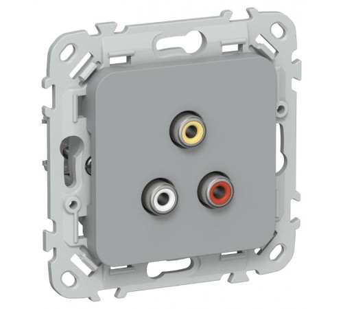 FLITE Розетка RCA РАрса-ФлС серый  FI-R10-K03  IEK