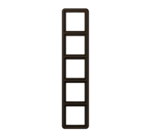 Рамка для вертикальной и горизонтальной установки, 5-кратная; коричневая  CD585BR  Jung