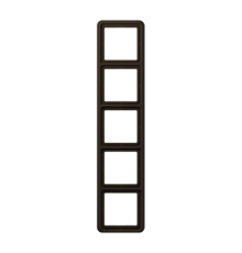 Рамка для вертикальной и горизонтальной установки, 5-кратная; коричневая  CD585BR  Jung