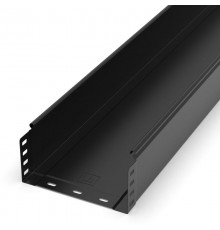 Лоток неперфорированный Стандарт 200х100х3000 (0,8 мм) RAL 9005 (6 м/уп)  PR16.9946  Промрукав