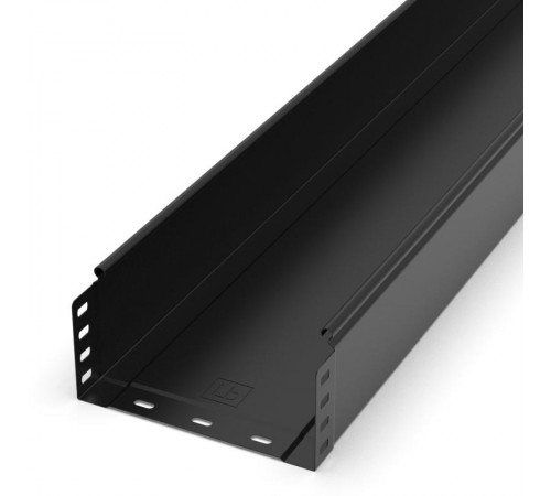 Лоток неперфорированный Стандарт 200х100х3000 (0,8 мм) RAL 9005 (6 м/уп)  PR16.9946  Промрукав