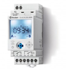 Реле времени цифровое недельное; монтаж на рейку 35мм; 2СO 16A; питание 110...230B AC/DC; NFC; ширина 35мм; ст  126282300000PAS  Finder