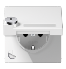 SCHUKO-розетка с крышкой  и замком LS1520NAKLSLWW Jung