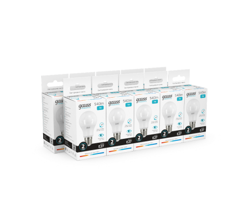 Лампа светодиодная LED 7Вт E27 220В 4100К Elementary A60  23227A  Gauss