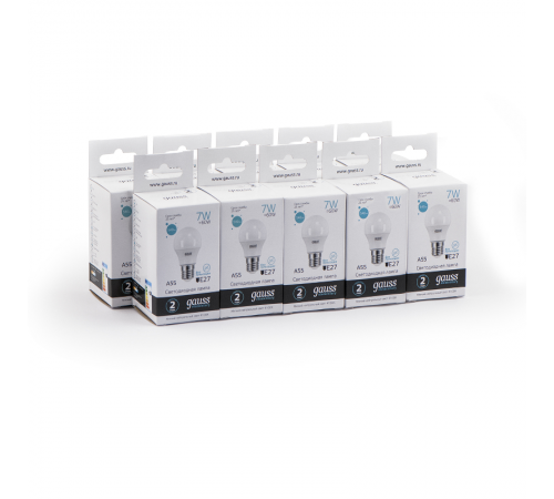 Лампа светодиодная LED 7Вт E27 220В 4100К Elementary A60  23227A  Gauss