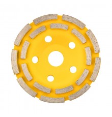 Чашка алмазная шлифовальная 2-ряд 125х22.2 мм  KR-90-0151  Kranz