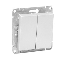 Механизм выключателя, двухклавишный, кнопочный, алюминий Эпика EKF  UP1-SWA-23  EKF