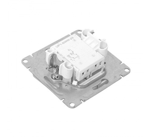 Механизм выключателя, двухклавишный, кнопочный, алюминий Эпика EKF  UP1-SWA-23  EKF