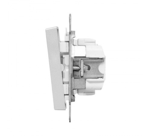 Механизм выключателя, двухклавишный, кнопочный, алюминий Эпика EKF  UP1-SWA-23  EKF