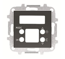 Накладка терморегулятора 8140.5, серия SKY, цвет чёрный бархат 8540.5 NS  2CLA854050A1501  ABB