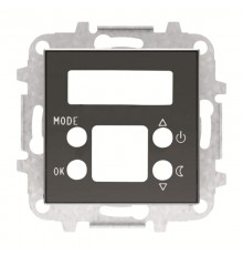 Накладка терморегулятора 8140.5, серия SKY, цвет чёрный бархат 8540.5 NS  2CLA854050A1501  ABB