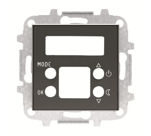 Накладка терморегулятора 8140.5, серия SKY, цвет чёрный бархат 8540.5 NS  2CLA854050A1501  ABB
