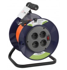 Удлинитель силовой ЭРА RPx-4s-2x0.75-20m на п. катушке б/з 4 гн 20м ПВС 2х0.75  Б0046841  ЭРА