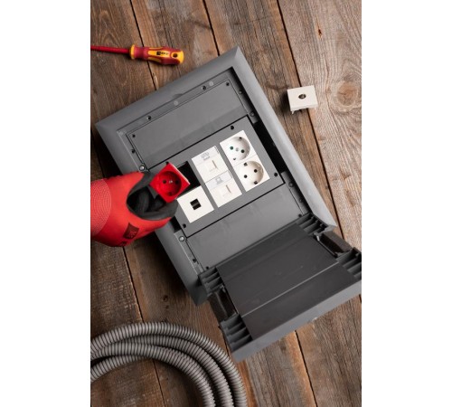 Лючок напольный C-Line 12 (с приборной рамкой)  cl-ln-12  EKF