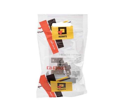 Компьютерная розетка RJ-45 модульная, кат. 6 экранированная,"Avanti","Закаленная сталь", 1 модуль  4404391  DKC