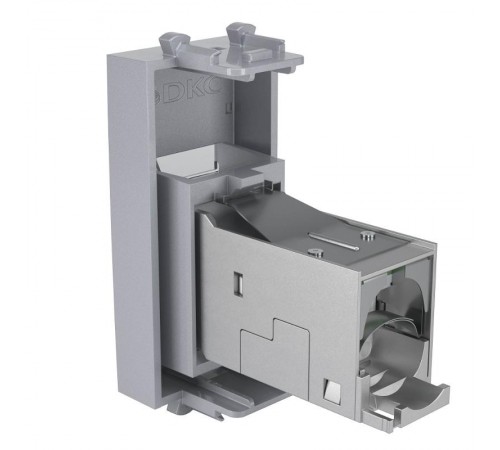 Компьютерная розетка RJ-45 модульная, кат. 6 экранированная,"Avanti","Закаленная сталь", 1 модуль  4404391  DKC