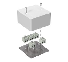 Коробка огнестойкая для кабель-канала Е15-Е120 85х85х45 IP42  10p, 2.5 мм.кв. 40-0460-FR2.5-10  Промрукав