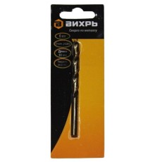 Сверло по металлу 6 мм, P6M5 (1 шт. в блистере)  73/10/6/4  ВИХРЬ