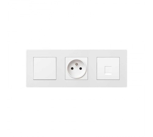 Simon 24 Белый Рамка 3-ая  2400630-030  Simon