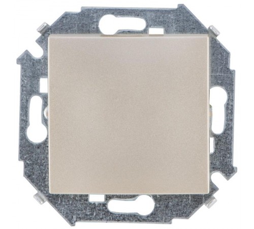 Simon 15 Шампань Выключатель 1-кл проходной с 3-х мест (перекрёстный), 16А 250В, винт. зажим  1591251-034  Simon