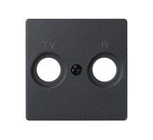 Simon 82 Накладка на розетку R-TV+SAT, S82, S82N, S82 Detail, графит  82053-38  Simon