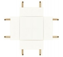 Коннектор  TRM-S5-CX WH Х-образный для тонкого магнитного шинопровода белый  Б0059026  ЭРА