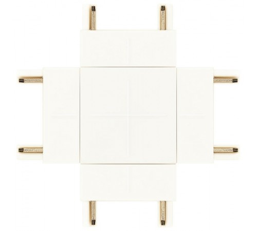Коннектор  TRM-S5-CX WH Х-образный для тонкого магнитного шинопровода белый  Б0059026  ЭРА