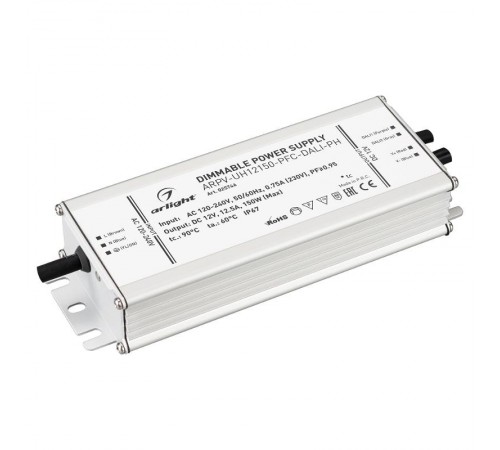 Блок питания ARPV-UH12150-PFC-DALI-PH (12V, 12.5A, 150W)  025746  Arlight