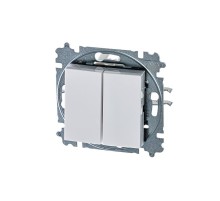 ABB Levit Белый / ледяной Выключатель 2-кл.  3559H-A05445 01W  2CHH590545A6001  ABB