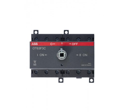 Реверсивный рубильник OT63F3C до 63А 3-полюсный (без ручки)  1SCA105338R1001  ABB