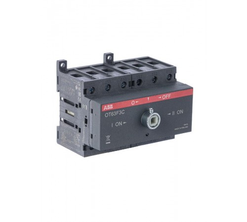 Реверсивный рубильник OT63F3C до 63А 3-полюсный (без ручки)  1SCA105338R1001  ABB