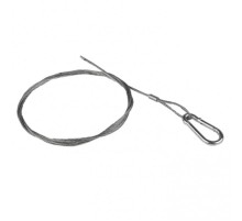 Трос стальной с карабином L=10м (2мм)  trk-10  EKF