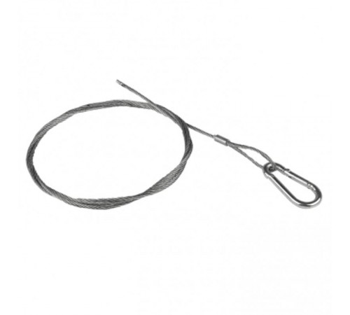 Трос стальной с карабином L=5м (2мм)  trk-5  EKF