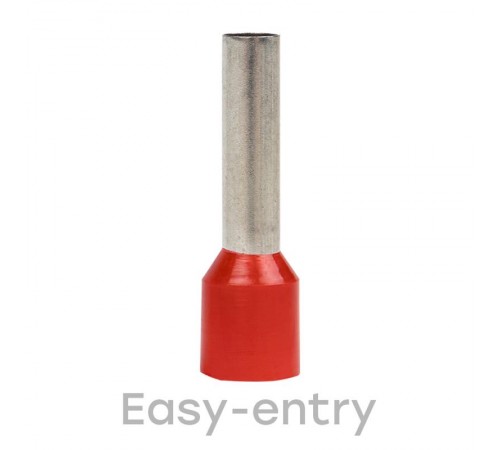 Наконечник штыревой втулочный изолированный НШвИ 10,0-18 (50шт.) PROxima  nhvi-10.0-18  EKF